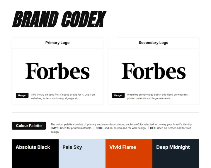 Brand Codex sheet for Adventure PPC: logos, color palette, and fonts on one page